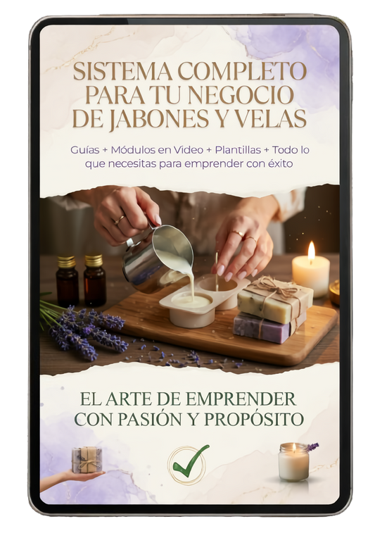 Tu Negocio de Jabones y Velas + 7 BONUS